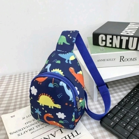 Mini childrens dinosaur zipper backpack purse bag shoulder satchel kids child bo - Picture 5 of 8